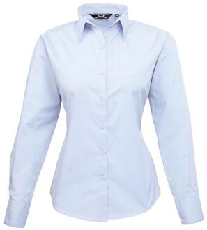 Premier Dames/Dames Shirt Met Lange Mouwen (Lichtblauw) - maat EU 50 / UK 22