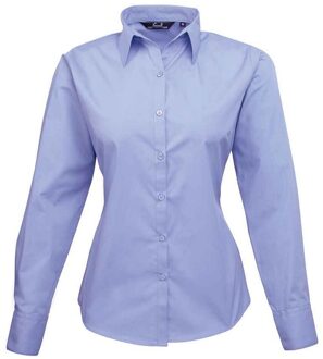 Premier Dames/Dames Shirt Met Lange Mouwen (Middenblauw) - EU 44 / UK 16