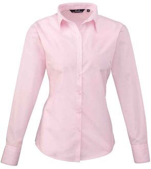 Premier Dames/Dames Shirt Met Lange Mouwen (Roze) - maat EU 44 / UK 16