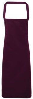 Premier Dames/Dames Slim Apron (geen Zak) / Werkkleding (Pakket van 2) (Aubergine) Paars - One Size