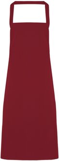 Premier Dames/Dames Slim Apron (geen Zak) / Werkkleding (Pakket van 2) (Bourgondië) Bourgogne