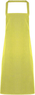 Premier Dames/Dames Slim Apron (geen Zak) / Werkkleding (Pakket van 2) (Kalk) Groen - One Size