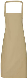 Premier Dames/Dames Slim Apron (geen Zak) / Werkkleding (Pakket van 2) (Khaki) Kaki