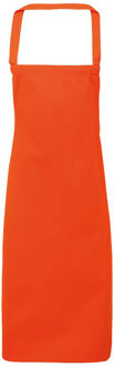 Premier Dames/Dames Slim Apron (geen Zak) / Werkkleding (Pakket van 2) (Oranje)