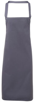 Premier Dames/Dames Slim Apron (geen Zak) / Werkkleding (Pakket van 2) (Staal) Grijs - One Size