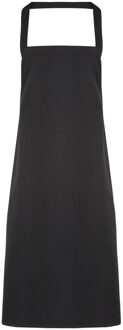 Premier Dames/Dames Slim Apron (geen Zak) / Werkkleding (Pakket van 2) (Zwart)