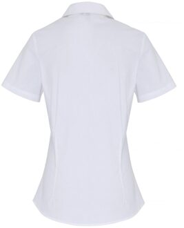 Premier Dames/Dames Stretch Formeel Overhemd Met Korte Mouwen (Wit) - XL