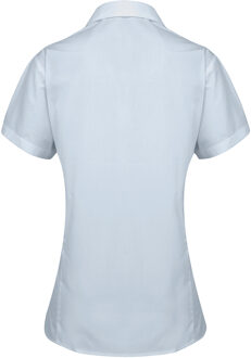 Premier Dames/dames Supreme Heavy Poplin Short Sleeve Work Shirt (Lichtblauw)