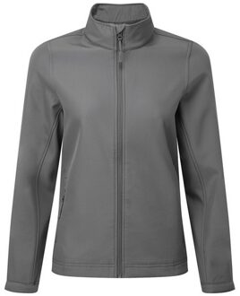 Premier Dames/Dames Windchecker Gerecycled Printable Soft Shell Jacket (Donkergrijs)
