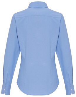 Premier Dames gestreept overhemd van katoenmix Blauw