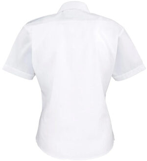 Premier Dames pilotenhemd met korte mouwen - maat 38 Wit