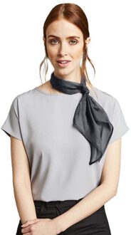 Premier Dames/vrouwenwerk Chiffon Formele Sjaal (Staal) - maat Grijs
