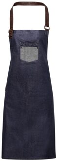 Premier Divisie Slabbetje Schort (Indigo Denim) Indigoblauw