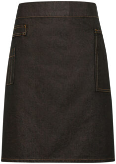 Premier Divisie Taille Schort (Zwart/Tan Denim) Zwart/bruin - One Size