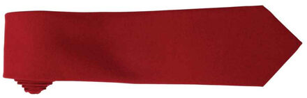 Premier Effen polyester stropdas (Bourgondië) Bourgogne - One Size