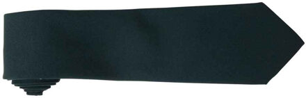 Premier Effen polyester stropdas (Fles groen)