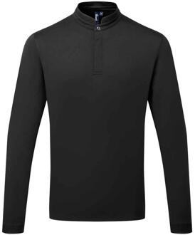 Premier Essential Coolchecker chef-kokshirt met lange mouwen voor heren (Zwart)