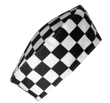 Premier Geruite koksmuts Zwart - One size