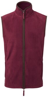 Premier Heren Artisan Fleece Gilet (Bourgogne/Bruin) - M