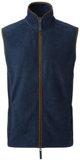 Premier Heren Artisan Fleece Gilet (Marine / Bruin) Navy/blauw - 2XL