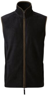 Premier Heren Artisan Fleece Gilet (Zwart/Bruin) - 3XL