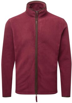 Premier Heren artisan fleece jas Bourgogne