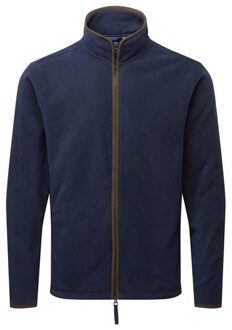 Premier Heren Artisan Fleece Jas (Marine / Bruin) Navy/blauw - L