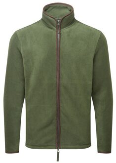 Premier Heren Artisan Fleece Jas (Mosgroen/bruin) - maat S