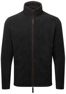 Premier Heren Artisan Fleece Jas (Zwart/Bruin) - 2XL