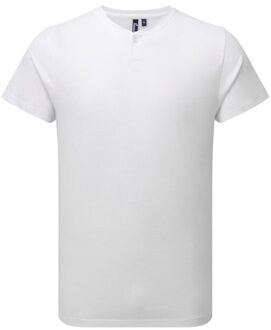 Premier Heren Comis Duurzaam T-shirt (Wit) - maat