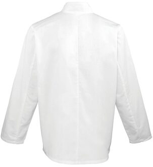 Premier Heren Coolchecker Chef Jacket met lange mouwen (Wit) - 4XL