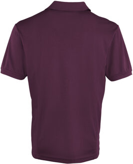 Premier Heren Coolchecker Pique korte mouw Polo T-Shirt (Aubergine) - maat 2XL Paars