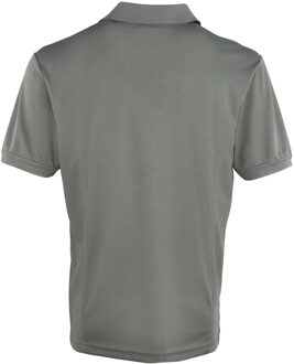 Premier Heren Coolchecker Pique korte mouw Polo T-Shirt (Donkergrijs) - maat 2XL