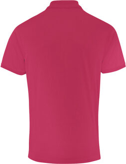Premier Heren Coolchecker Pique korte mouw Polo T-Shirt (Heet Roze) - L