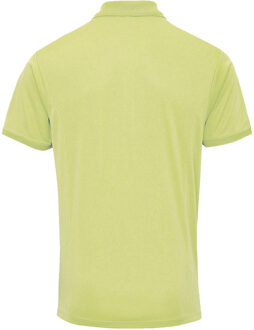 Premier Heren Coolchecker Pique korte mouw Polo T-Shirt (Kalk) - maat XL Groen