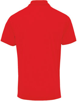 Premier Heren Coolchecker Pique korte mouw Polo T-Shirt (Rood) - maat 4XL