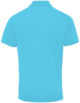Premier Heren Coolchecker Pique korte mouw Polo T-Shirt (Turquoise) - maat M
