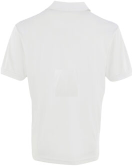 Premier Heren Coolchecker Pique korte mouw Polo T-Shirt (Wit) - maat