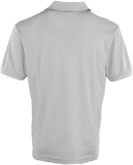 Premier Heren Coolchecker Pique korte mouw Polo T-Shirt (Zilver) - maat 5XL