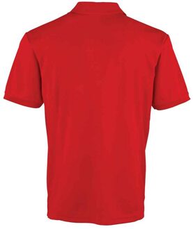 Premier Heren Coolchecker Pique Poloshirt (Rood) - maat S