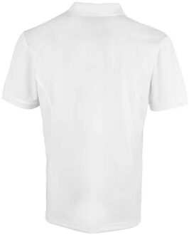 Premier Heren Coolchecker Pique Poloshirt (Wit) - M