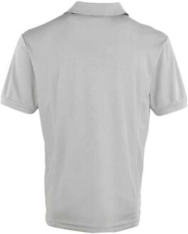 Premier Heren Coolchecker Pique Poloshirt (Zilver) - maat 4XL
