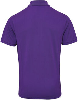 Premier Heren Coolchecker Plus Pique Polo Met CoolPlus (Paars) - maat L