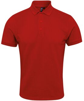 Premier Heren Coolchecker Plus Pique Polo Met CoolPlus (Rood) - maat S