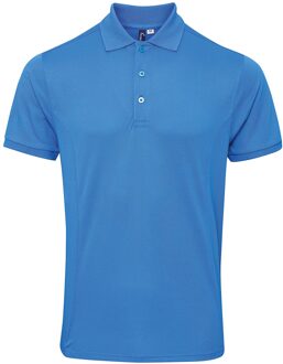 Premier Heren Coolchecker Plus Pique Polo Met CoolPlus (Saffier)