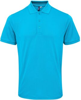Premier Heren Coolchecker Plus Pique Polo Met CoolPlus (Turquoise)