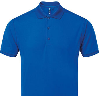 Premier Heren coolchecker poloshirt Blauw