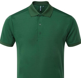 Premier Heren coolchecker poloshirt Groen