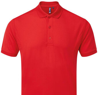 Premier Heren coolchecker poloshirt Rood