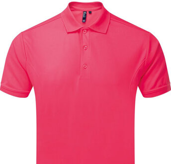 Premier Heren coolchecker poloshirt Roze